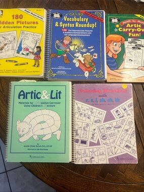 Speech therapy bundle! 5 workbooks